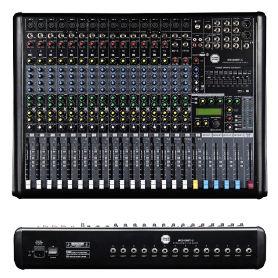 Powerworks  mx2406bt-usb analog mixer  24 channel